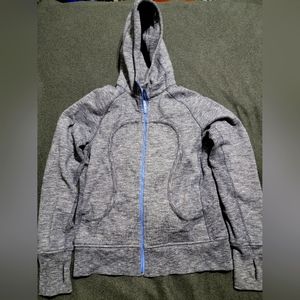 Lululemon Scuba Hoodie Size 12 Blue/White